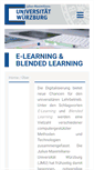 Mobile Screenshot of elearning.uni-wuerzburg.de