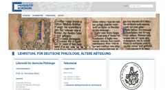 Desktop Screenshot of mediaevistik.germanistik.uni-wuerzburg.de