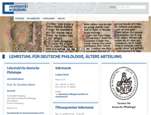 Tablet Screenshot of mediaevistik.germanistik.uni-wuerzburg.de