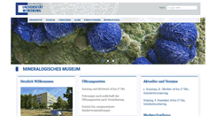 Desktop Screenshot of mineralogisches-museum.uni-wuerzburg.de