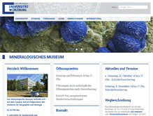 Tablet Screenshot of mineralogisches-museum.uni-wuerzburg.de