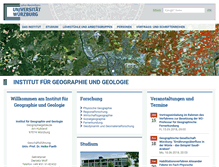 Tablet Screenshot of geographie.uni-wuerzburg.de