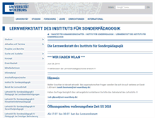 Tablet Screenshot of lernwerkstatt.sonderpaedagogik.uni-wuerzburg.de