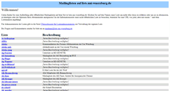 Desktop Screenshot of lists.uni-wuerzburg.de