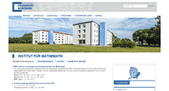 Desktop Screenshot of mathematik.uni-wuerzburg.de