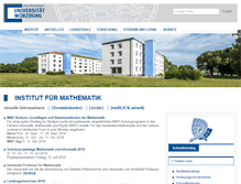 Tablet Screenshot of mathematik.uni-wuerzburg.de