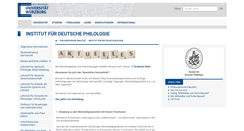 Desktop Screenshot of germanistik.uni-wuerzburg.de