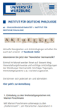 Mobile Screenshot of germanistik.uni-wuerzburg.de