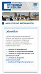 Mobile Screenshot of anglistik.uni-wuerzburg.de