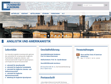 Tablet Screenshot of anglistik.uni-wuerzburg.de