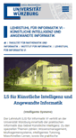 Mobile Screenshot of is.informatik.uni-wuerzburg.de