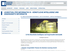 Tablet Screenshot of is.informatik.uni-wuerzburg.de