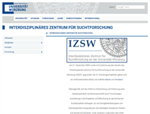 Tablet Screenshot of izsw.uni-wuerzburg.de
