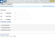 Tablet Screenshot of katalog.bibliothek.uni-wuerzburg.de