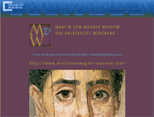 Tablet Screenshot of museum.uni-wuerzburg.de