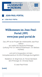 Mobile Screenshot of jean-paul-portal.uni-wuerzburg.de