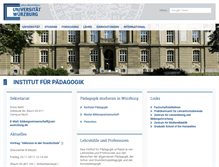 Tablet Screenshot of paedagogik.uni-wuerzburg.de