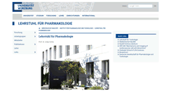 Desktop Screenshot of pharmakologie.uni-wuerzburg.de