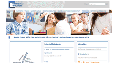 Desktop Screenshot of grundschulpaedagogik.uni-wuerzburg.de