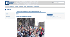 Desktop Screenshot of epos.uni-wuerzburg.de