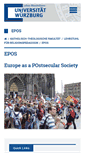 Mobile Screenshot of epos.uni-wuerzburg.de