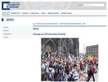 Tablet Screenshot of epos.uni-wuerzburg.de