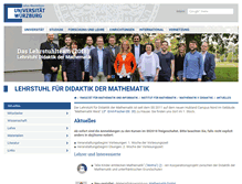 Tablet Screenshot of didaktik.mathematik.uni-wuerzburg.de