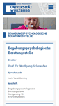 Mobile Screenshot of begabungsberatungsstelle.uni-wuerzburg.de
