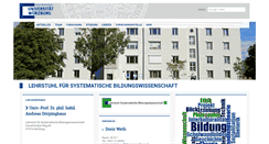 Desktop Screenshot of bildungswissenschaft.uni-wuerzburg.de