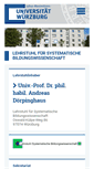 Mobile Screenshot of bildungswissenschaft.uni-wuerzburg.de