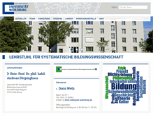 Tablet Screenshot of bildungswissenschaft.uni-wuerzburg.de