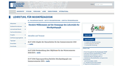 Desktop Screenshot of musikpaedagogik.uni-wuerzburg.de