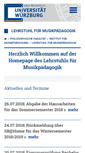 Mobile Screenshot of musikpaedagogik.uni-wuerzburg.de