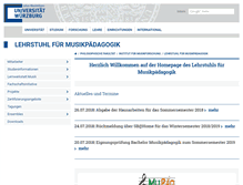 Tablet Screenshot of musikpaedagogik.uni-wuerzburg.de