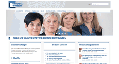 Desktop Screenshot of frauenbuero.uni-wuerzburg.de