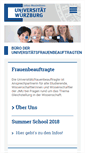 Mobile Screenshot of frauenbuero.uni-wuerzburg.de