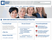 Tablet Screenshot of frauenbuero.uni-wuerzburg.de
