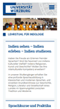 Mobile Screenshot of indologie.uni-wuerzburg.de