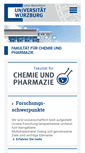 Mobile Screenshot of chemie.uni-wuerzburg.de