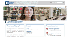 Desktop Screenshot of jura.uni-wuerzburg.de