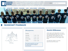 Tablet Screenshot of fachschaft.pharmazie.uni-wuerzburg.de