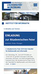 Mobile Screenshot of informatik.uni-wuerzburg.de